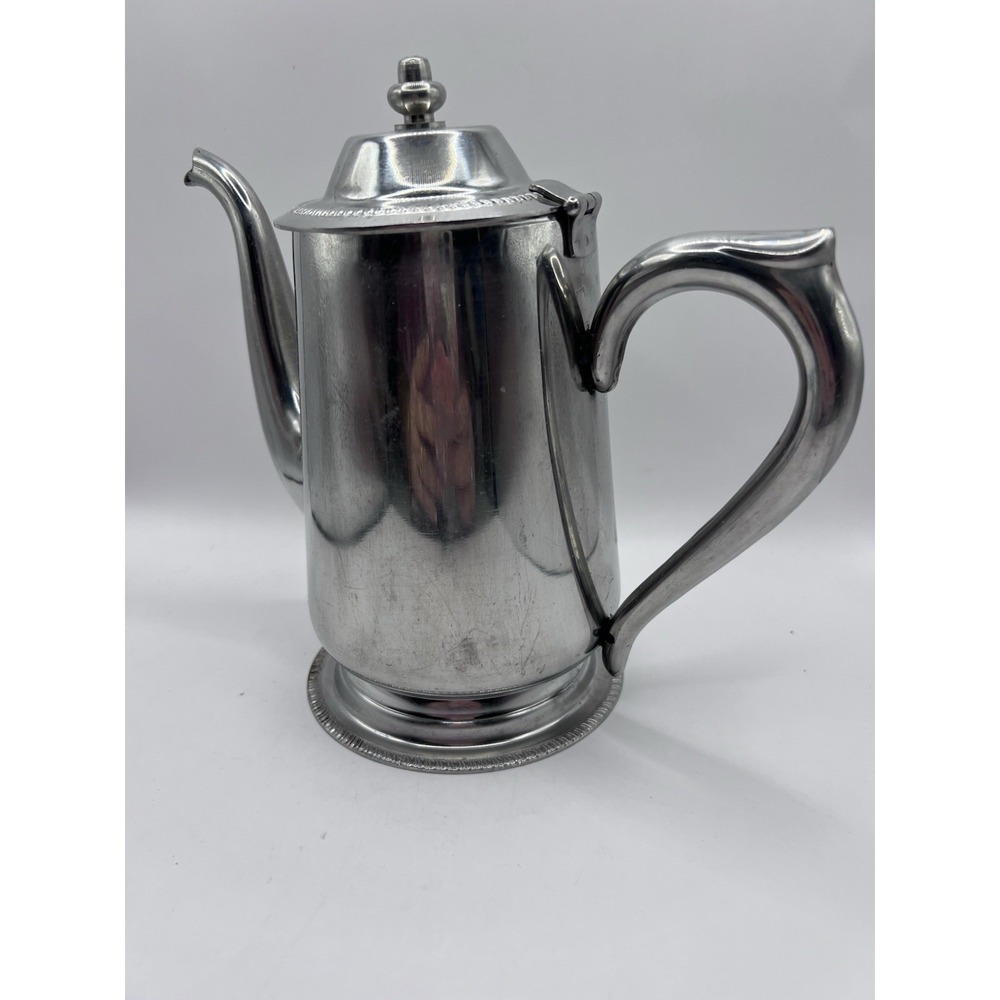 Vintage Flip Lid Stainless Coffee Tea Pot Pitcher Bloomfield Industries Japan